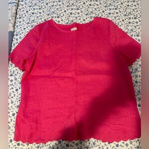J Crew Factory Linen Top